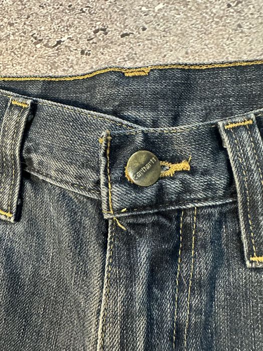carhart dark blue sleam fit  jeans
