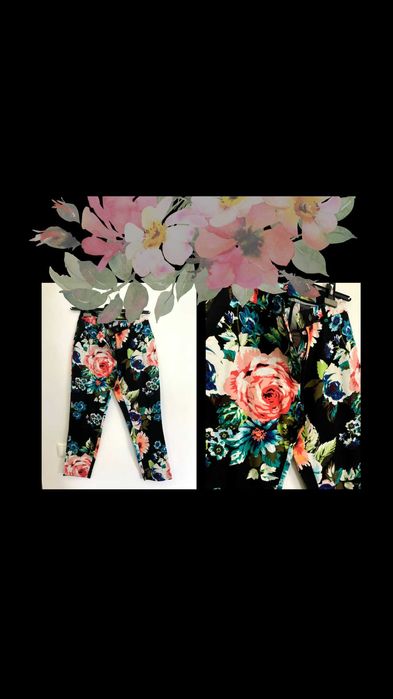 Calças H&M Floridas