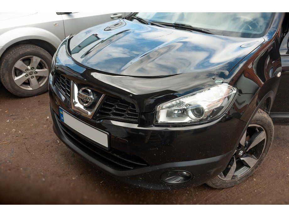 Nissan Qashqai Дефлектор капота (мухобойка) EuroCap