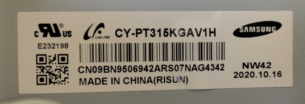 Monitor SAMSUNG G5 Odyssey (avariado para peças)