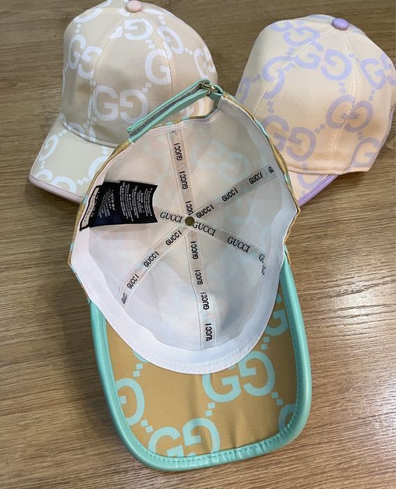 Кепка Gucci зел,беж,бел
