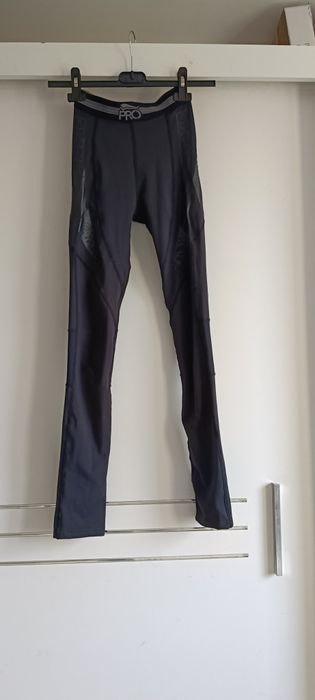 Legginsy Crivit pro rozmiar S czarny z siateczką