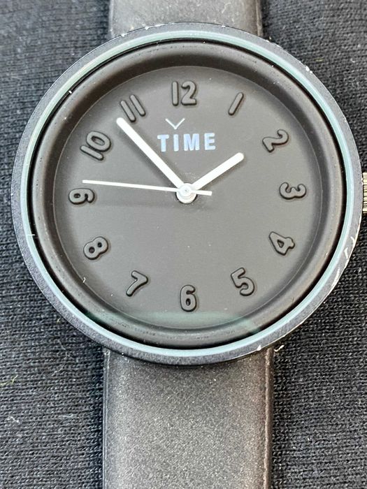 Damski zegarek TIME - czarny, nowa bateria.