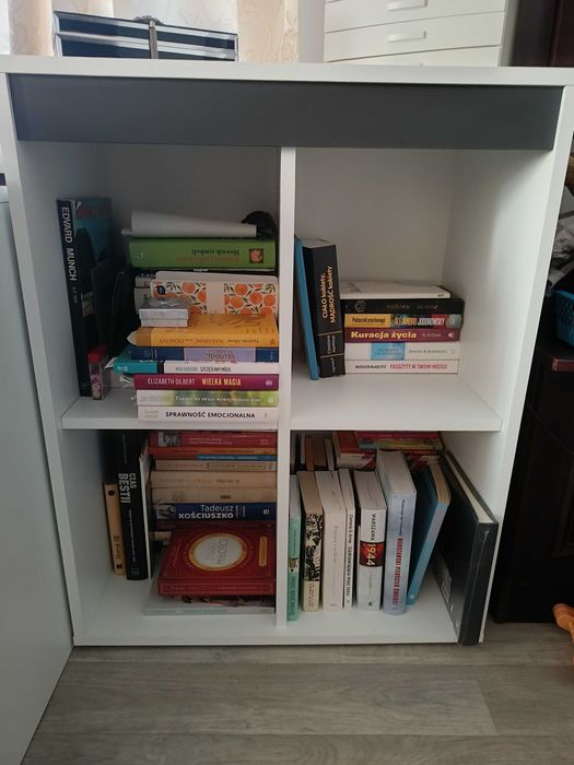 Regał z półkami biały Livarno na książki nowoczesny