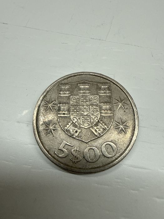 Lote 7 Moedas de 5 Escudos – Portugal – Coleção / Numismática