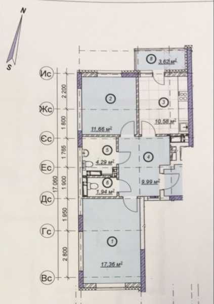 2-кімнатна квартира за адресою (площа 60 м²) - Atlanta.ua - фото 3