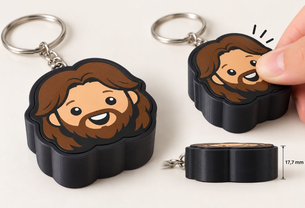 Chaveiro Clicker Jesus Cristo
