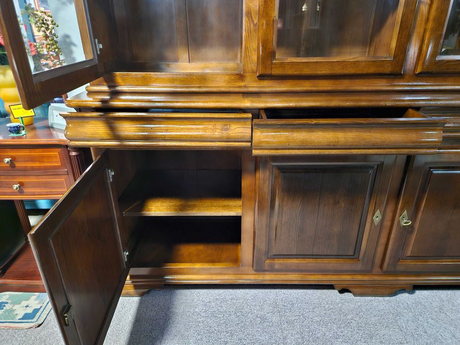 Grande móvel em madeira maciça para sala ou escritório - óptimo estad