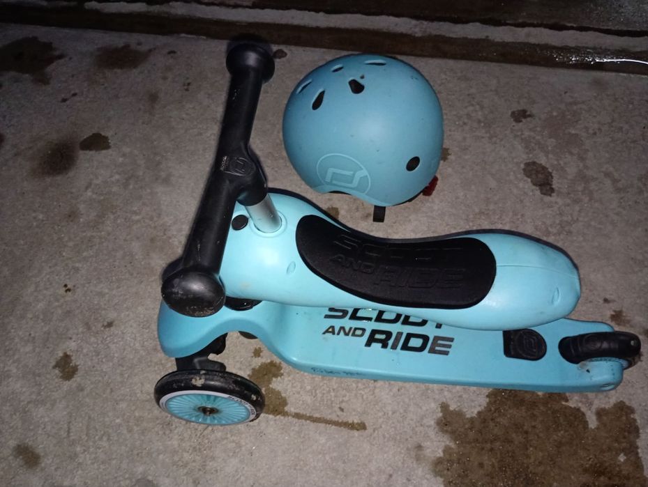 Trotinete infantil mais capacete