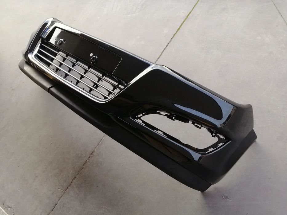Parachoques da frente Preto com grelha e Spoiler Opel Astra H 2007-