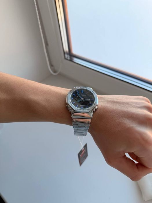 Наручний годинник Casio G-Shock (металевий корпус і браслет)