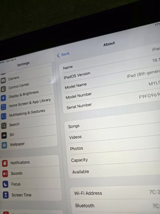 iPad 8 покоління. 32GB. Space Grey. Без обмежень. Гарантія