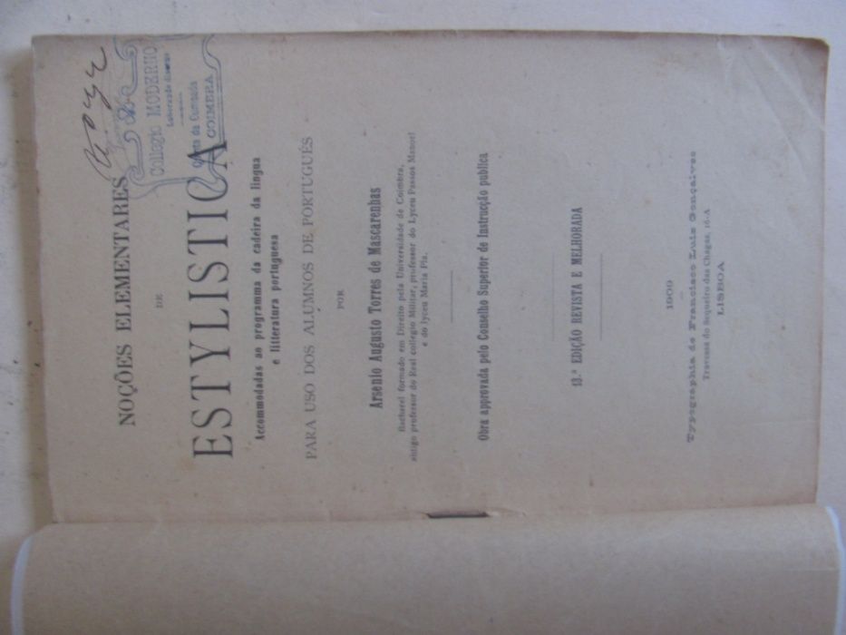 Noções Elementares de Estylistica