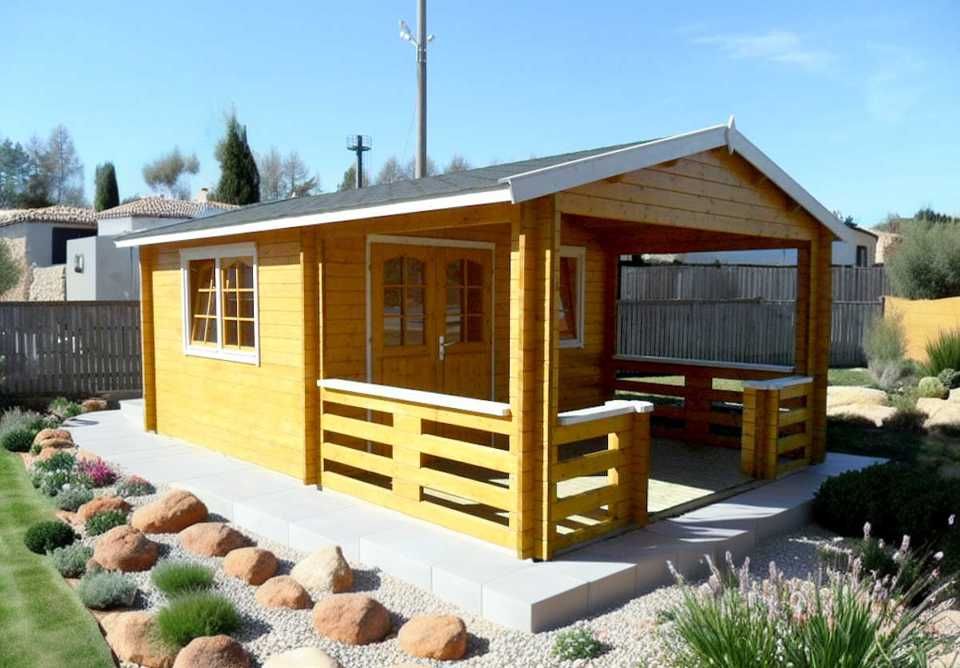 Casa de Montanha - modelo MONTANA – 23,8 m² com Alpendre