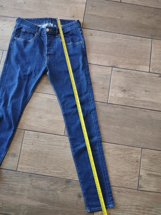 Granatowe jeansy 30 h&m