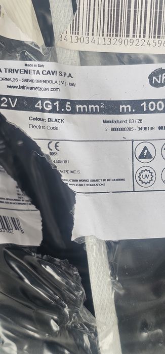 Bobina de Cabos elétricos