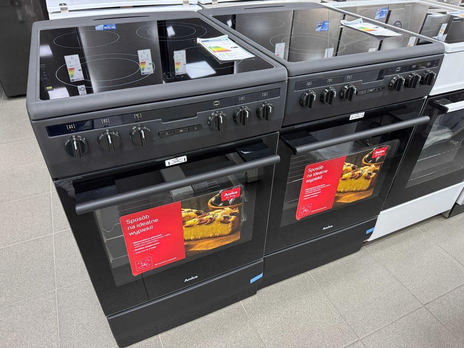 Kuchnia ceramiczna AMICA 57CE3.315HTA(BM) czarna - NOWA - Gwarancja -