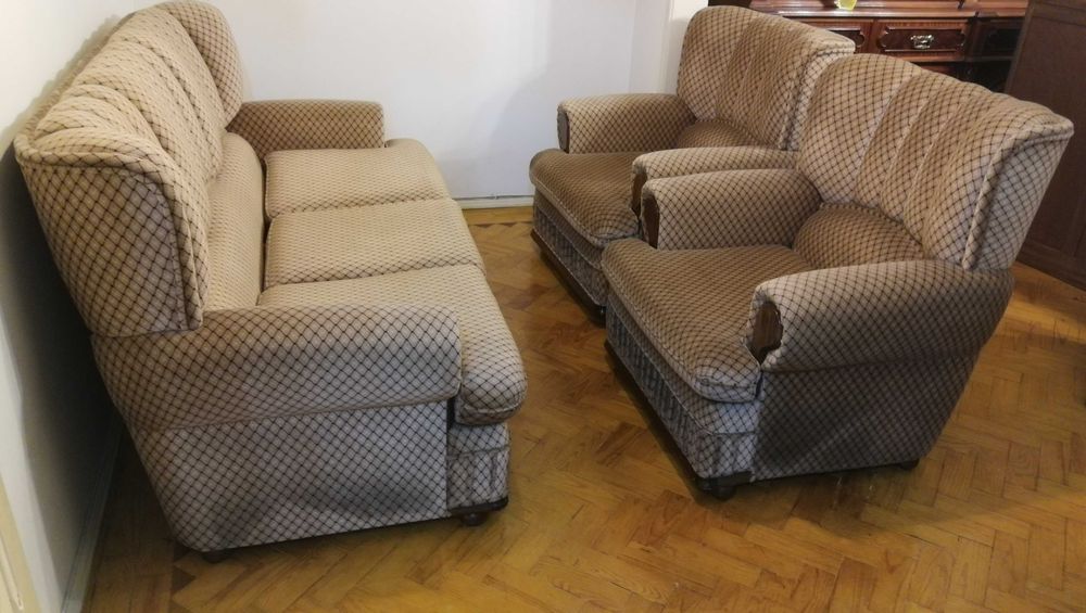 Conjunto de 1 Sofá-cama + 2 Sofás individuais429230917325301761