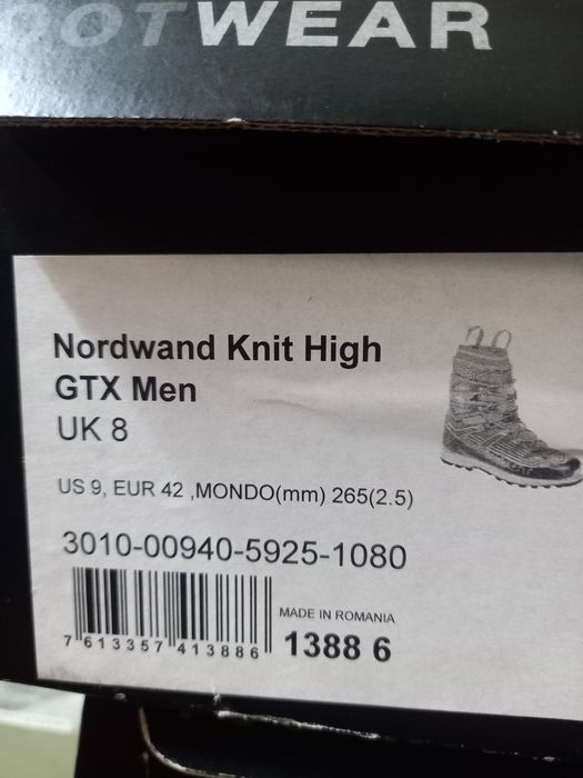 Buty wysokogórskie wyprawowe Mammut Nordwand Knit High GTX Men 42