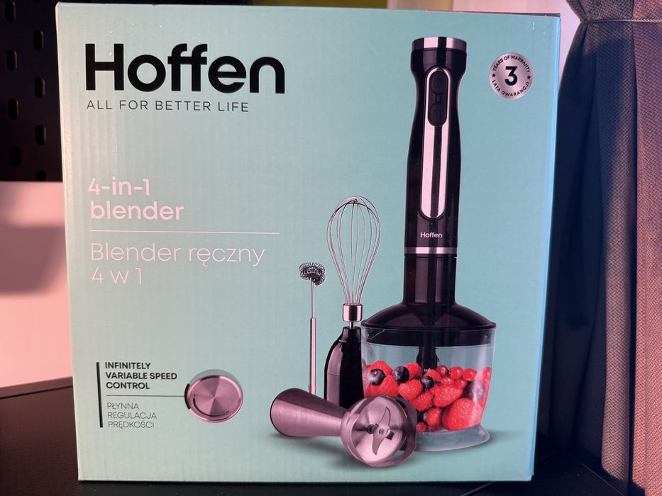 Mikser ręczny 4w1 Hoffen, nowy, 3 lata gwar, Wrocław