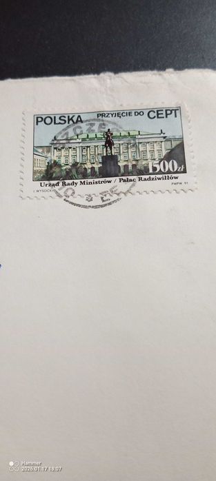 polski znaczek pocztowy