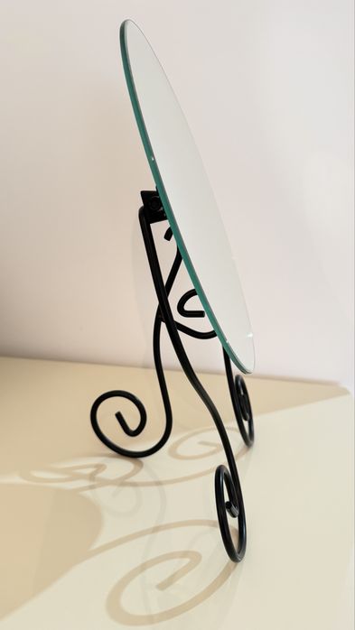 Espelho oval reclinavel