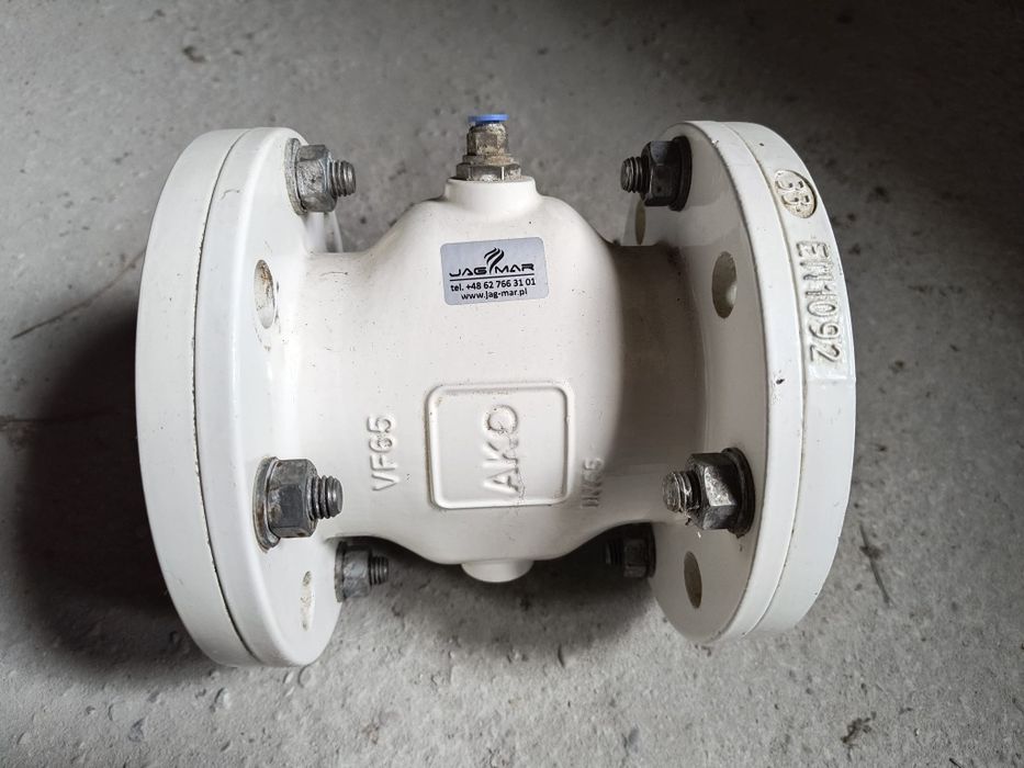 Zawór zaciskowy kolnierzowy ako vf100