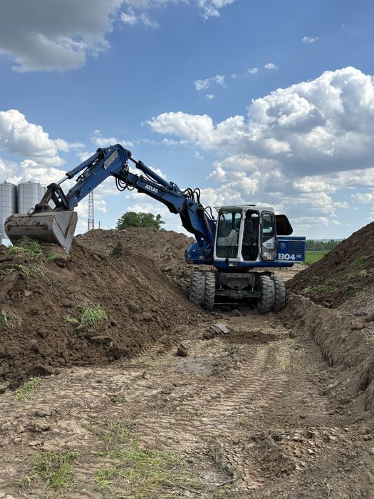 Послуги ескаваторів -міні і великих колісних