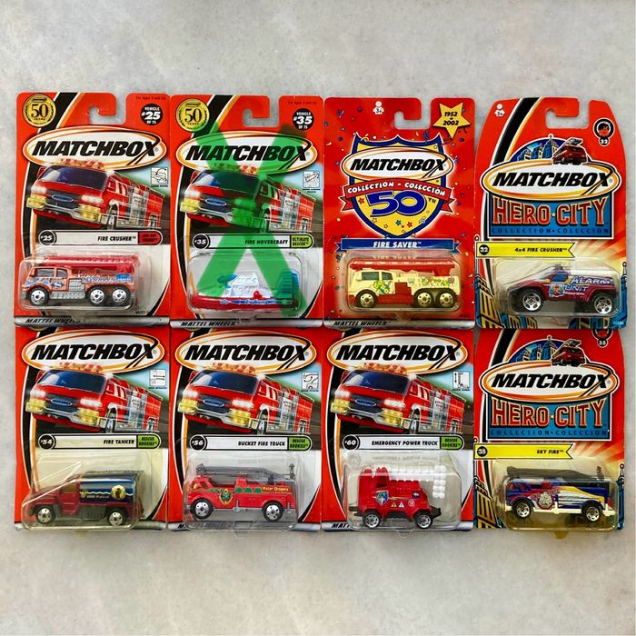 Matchbox, Police, Ambulance, Fire Truck, Military