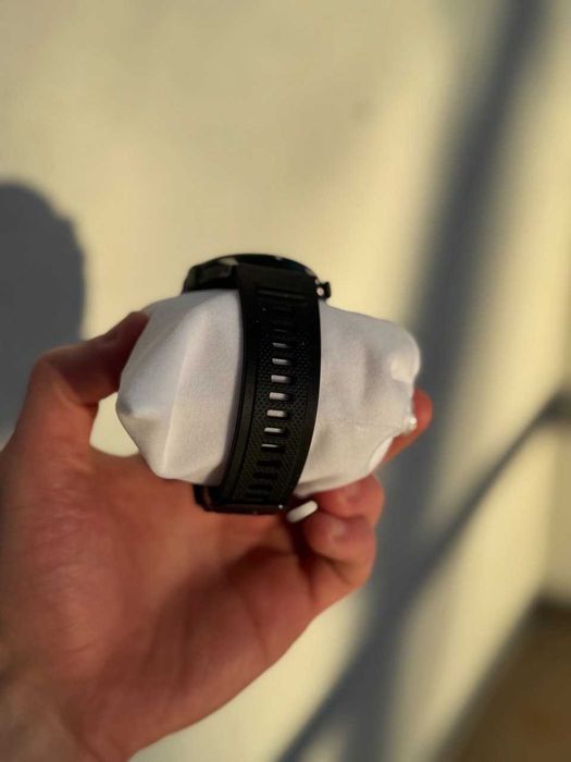 NOWY Smartwatch męski Zegarek z paskiem  rozmowy PL menu IP67 + gratis