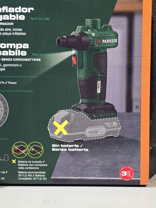 Bomba de ar 20v parkside