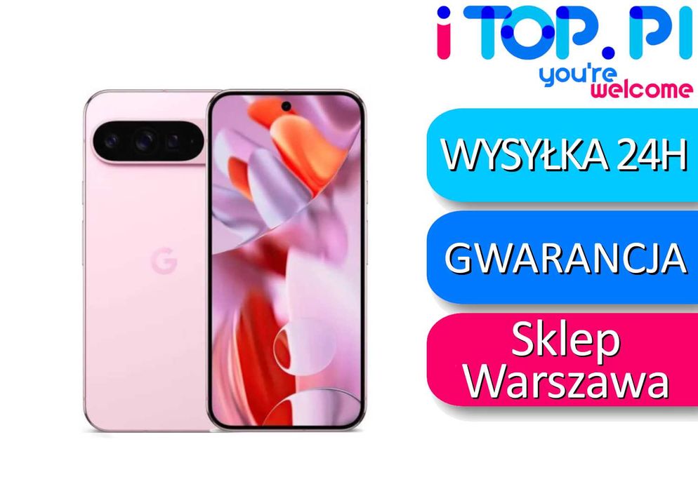 Google Pixel 9 Pro XL 256gb Różowy  - Sklep iTop - Pasaż Muranów lokal 32 - Warszawa