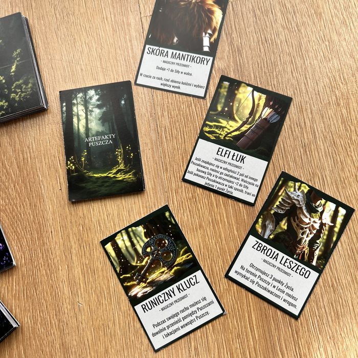 PUSZCZA - Dodatek do gry Talisman Magia i Miecz 5. Nowe Karty,Zaklęcia