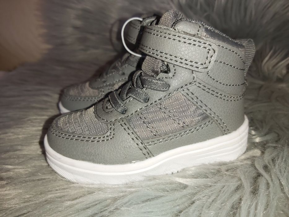 Trampki wysokie chłopięce szare nowe Primark 19