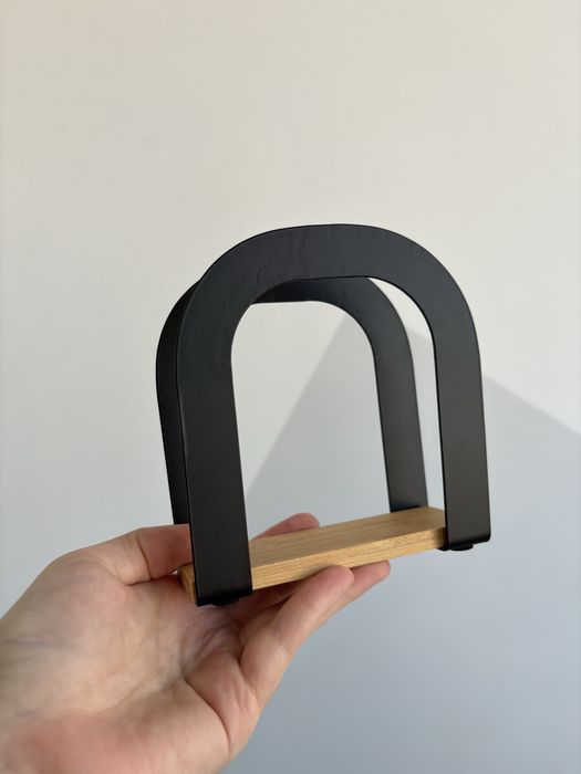 Серветниця Ardesto Midori  чорна+дерево