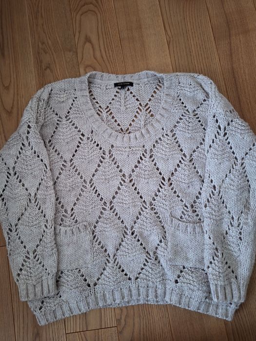 Beżowy, kremowy mięsisty sweter River Island S na M