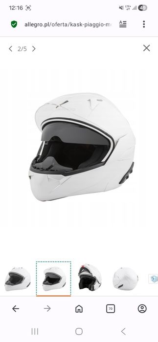Kask Piaggio modular szczękowy, rozmiar L