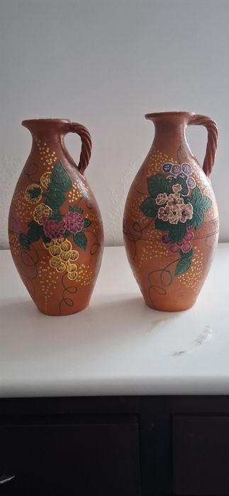 Peças de barro para decoração