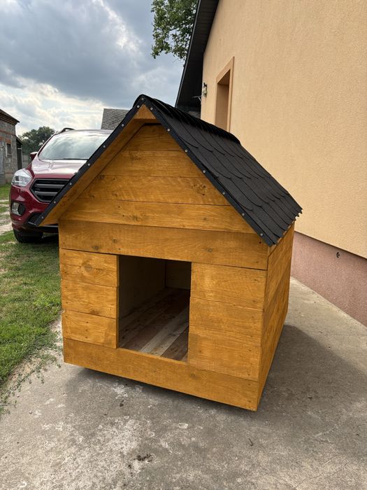 Bardzo duża buda dla psa. Buda XXL– NOWA, ocieplana, impregnowana | 120 × 95 x 80cm