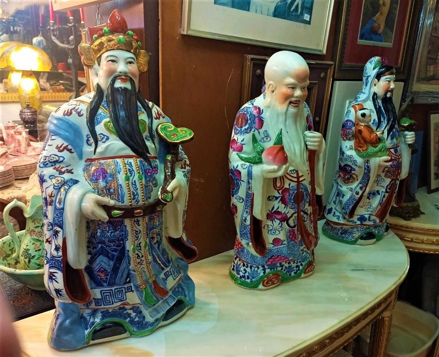 Divindades Chinesas Cerâmica