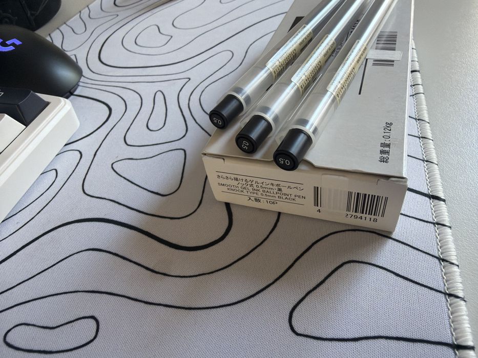 Długopisy muji (3x)