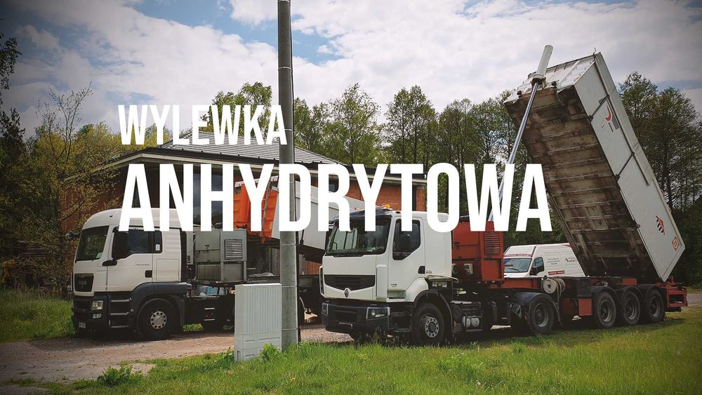 Wylewki anhydrytowe - Płynny styropian - Styrobeton - Pianobeton