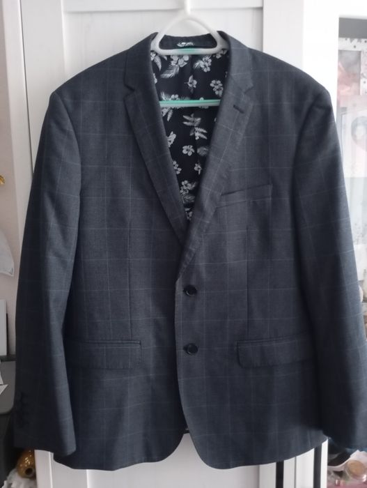 Marynarka Skopes Blue Tailored Fit Anello Check