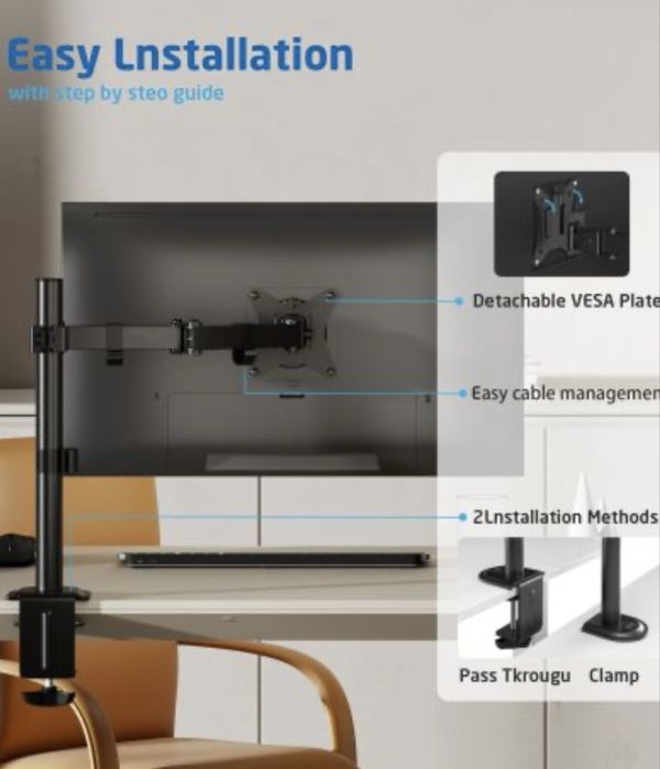 Suporte EWENT EW1519 para monitor com suporte para notebook