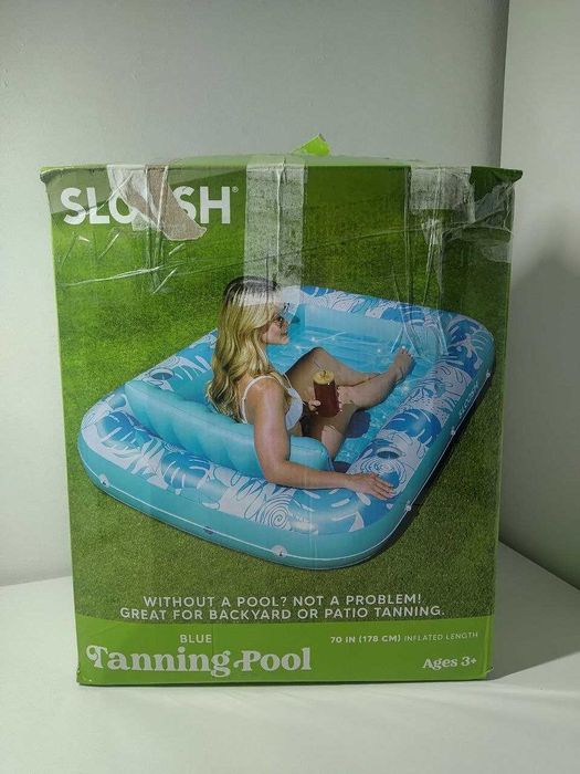 Piscina inflável com almofada flutuante, barco inflável para nadar