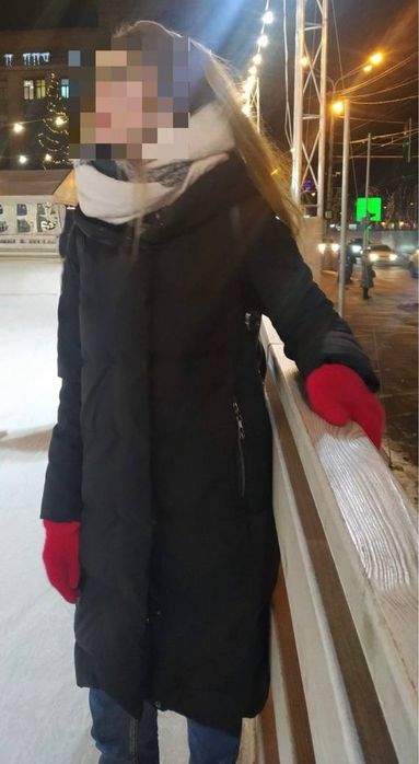 Жіночий пуховик із натурального пуху, розмір S (42–44)