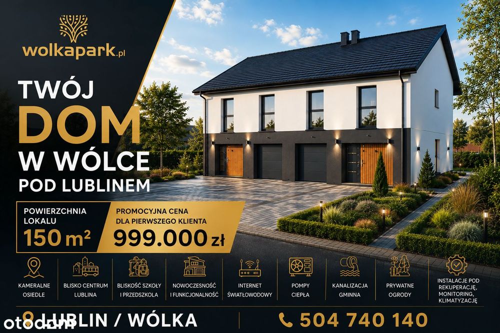 Dom 150M2 Wólka Blisko Lublina - Wysoki Standard Osiedle Wolkapark-Pl
