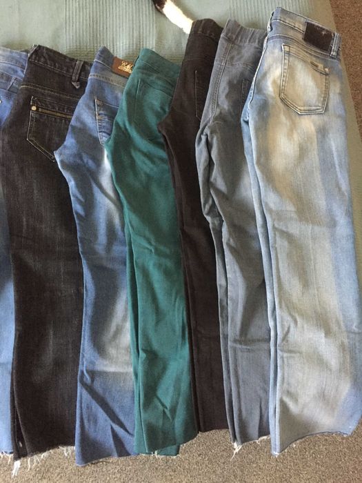Damskie jeansy , spodnie , zestaw , S/36