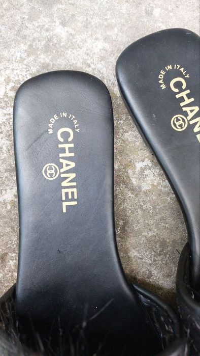 Шлепки шанель Chanel шлепанці капці