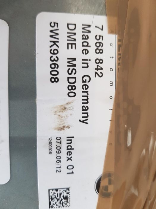 Bmw e92 e93 335i N54 sterownik silnika modul kas kluczyk